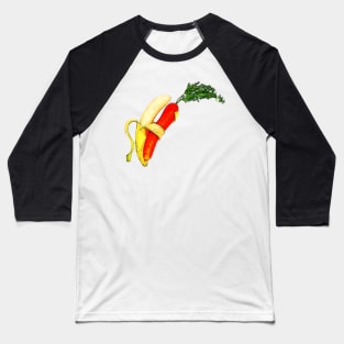 Dancing Banana and Carrot Baseball T-Shirt